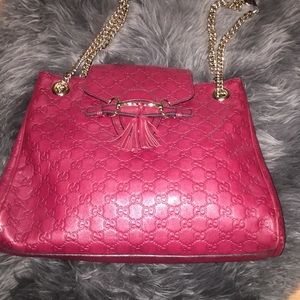 Gucci burgundy tote